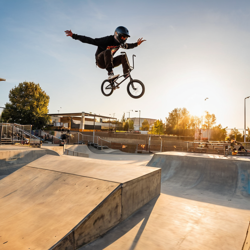 bmx action